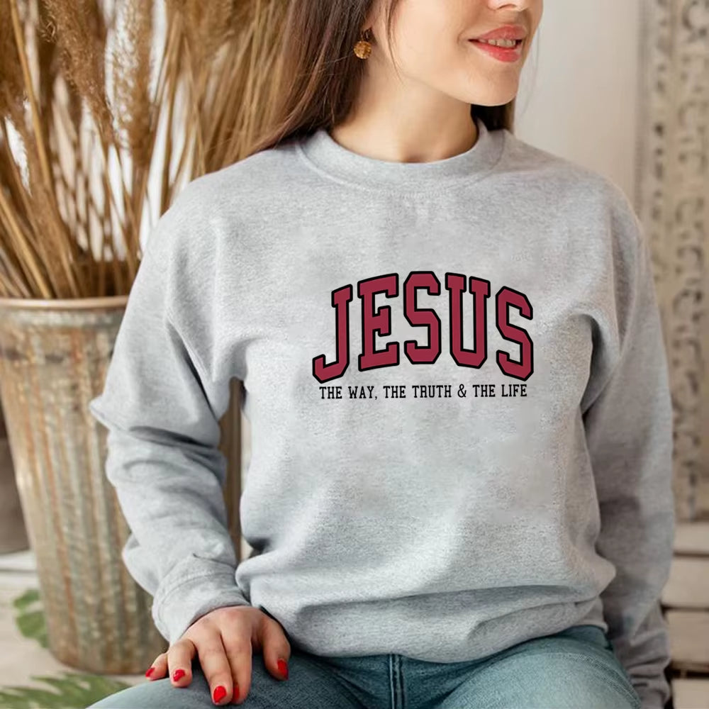 Christian Sweatshirt Jesus Hoodie Faith Sweatshirts Trendy Crewneck Love like Jesus Pray Sweatshirt Uniex Crewneck Sweatshirt