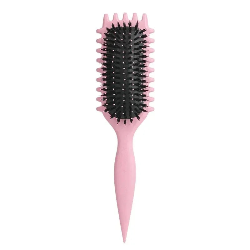 Salon Styling Curly Hair Styling Brush Curl Hair Brush for Combing and Shaping Men'S and Women'S Curls Reduce Pulling Tools
