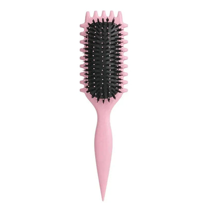 Salon Styling Curly Hair Styling Brush Curl Hair Brush for Combing and Shaping Men'S and Women'S Curls Reduce Pulling Tools