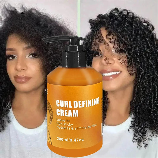 CURL DEFINING CREAM with Argan Oil for Wavy and Curly Hair Hair Moisturizer and Deep Conditioning for Shine and Bounce